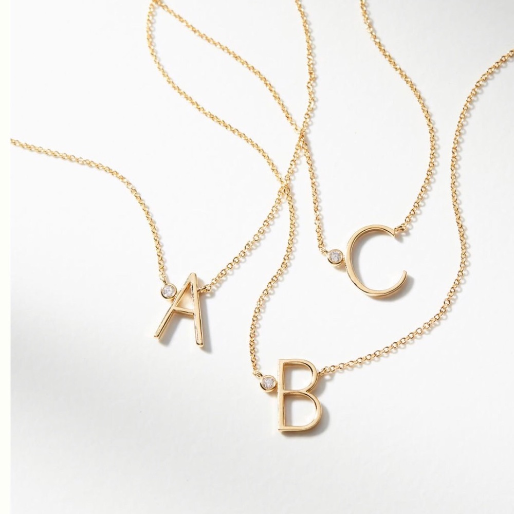 New Anthropologie Monogram “J” Necklace